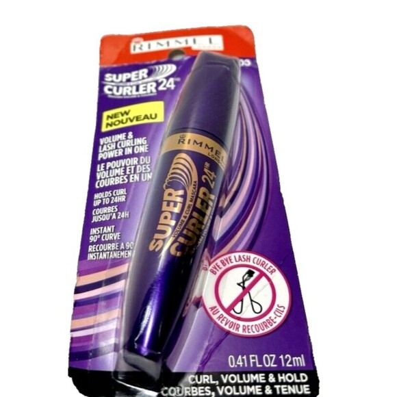 Rimmel London Super Curler Mascara 009 Extreme Black Volume & Curling Wand, NEW - Picture 5 of 5